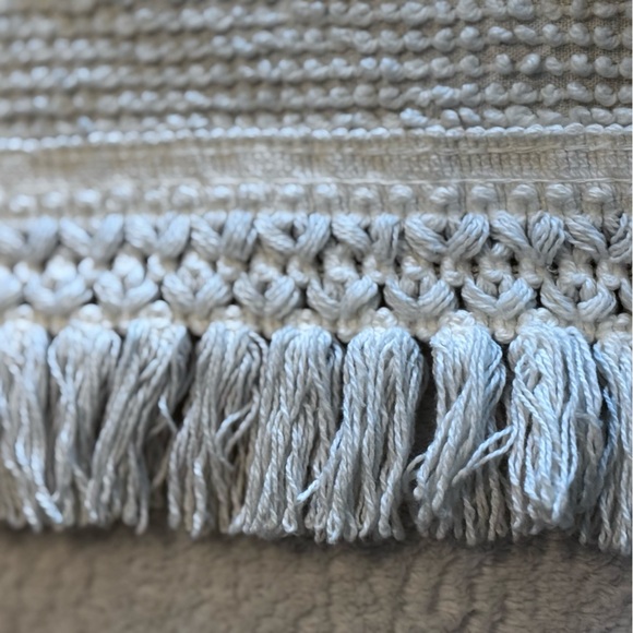 Vintage Fieldcrest Chenille Hobnail Bedspread Fringe Edges Edge Off White Cream - Picture 10 of 12